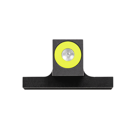 Night Fision Tritium Front Sight, Green Tritium Yellow Outline, Fits Smith & Wesson M&P/Shield/SD9VE/SD40VE, Black 