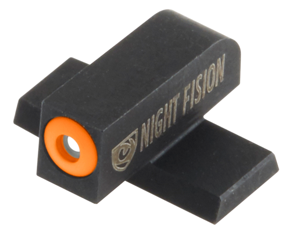 Night Fision SIG175001OGX, Tritium Front Sight, Green Tritium Orange Outline, Black 