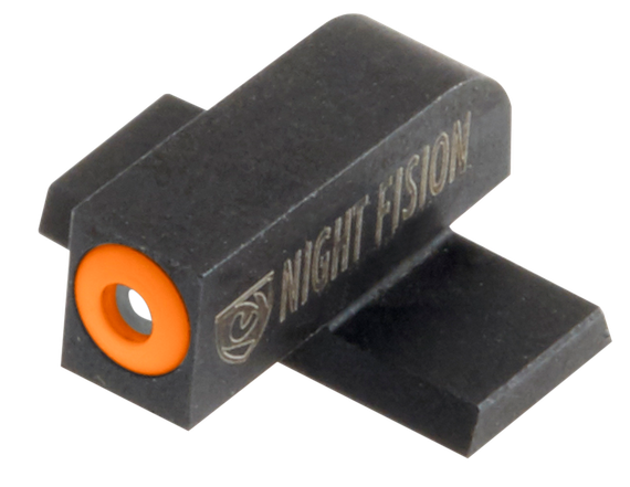 Night Fision Springfield XD/XD(M)/XD Mod.2/XD-S/XD-E, Green Tritium Orange Ring Front Sight, Black 