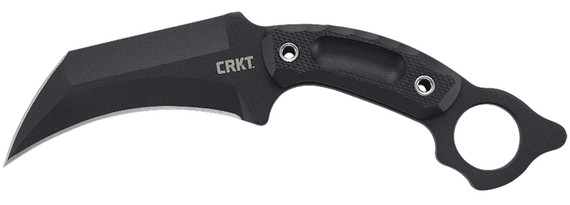 CRKT 2630 DU Hoc, SK-5 Steel, Black G10 Handle, Includes Sheath 
