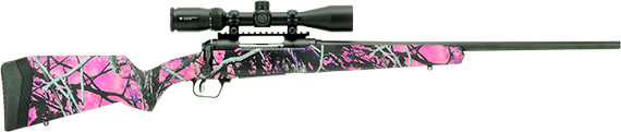 Savage 110 Apex Hunter XP Muddy Girl, w/ Vortex Crossfire II 3-9x40mm Scope, .243 Winchester, 22.00" Barrel, 4 Rds, Black 