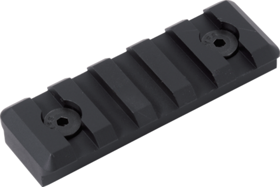 Timber Creek Outdoors M-LOK 5 Slot Picatinny Rail, 5-Slot M-LOK Accessory Section, Black Hardcoat Anodized 