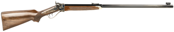 Davide Pedersoli 1877 Sharps Long Range, Blade Front &amp; Rear Sights, .45-70 Government, 30.00" Barrel, 1 Rds, Black 