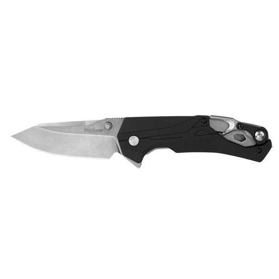 Kershaw Drivetrain, Assisted Folding Knife, D2 Blade, Glass-Filled Nylon Handle, Black 
