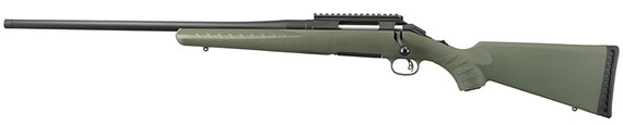 Ruger American Predator, .243 WIN, 22.00" Barrel, 4 Rds, Blk/Moss Green Syn
