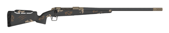 Fierce Carbon Rival, LR Negative With Adjustable Comb, 7MM Backcountry, 20.00" Threaded Barrel, 4 Rds, Sonora Ambush Camo / Smoked Bronze 