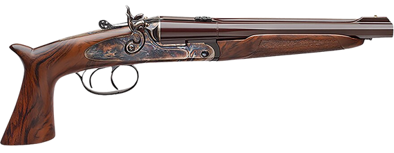 Davide Pedersoli Howdah Vintage, True Sidelock Action, .45 Colt, 10.25" Barrel, 2 Rds, Color Case Hardened / Blued 