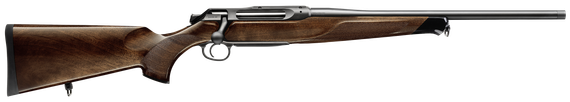 Sauer 505 Lux, Grade 5 Wood Fixed Stock, 6.5 Creedmoor, 22.00" Threaded Barrel, 3 Rds, Blued 