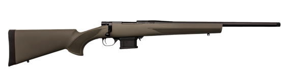 Howa 1500 Mini Action Youth, Fixed HTI Stock, 22 ARC, 20.00" Threaded Barrel, 5 Rds, OD Green 