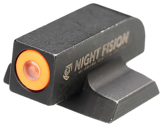 Night Fision Tritium Front Sight, 9MM, Canik MC9, Orange Ring, Nitride Steel, Black 