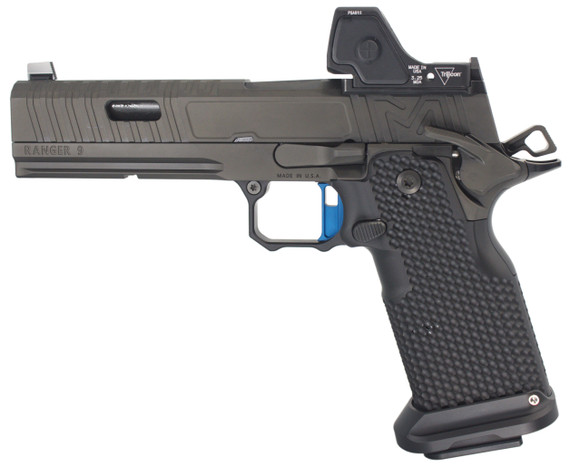 Miller Precision Ranger V2 9i w/ Trijicon RMR HD 3.25 MOA, 9MM, 5.00" Ported Island Barrel, 20 RDs, Ambi Controls, Black DLC 
