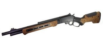 Marlin 1895 Dark Series w/ WOOX Bravado Walnut Stock & Handguard, 45-70 GOVT, 16.17" Threaded Barrel, 5 Rds, Walnut / Black 