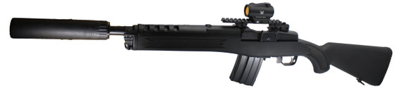 Shark Coast Tactical Ruger Mini-14 Tactical War Pig SBR, w/ Yankee Hill Machine Resonator 30 Suppressor & Vortex Triumph, .300 Blackout, 12.50" Barrel, 20 RDs, Blued / Black 