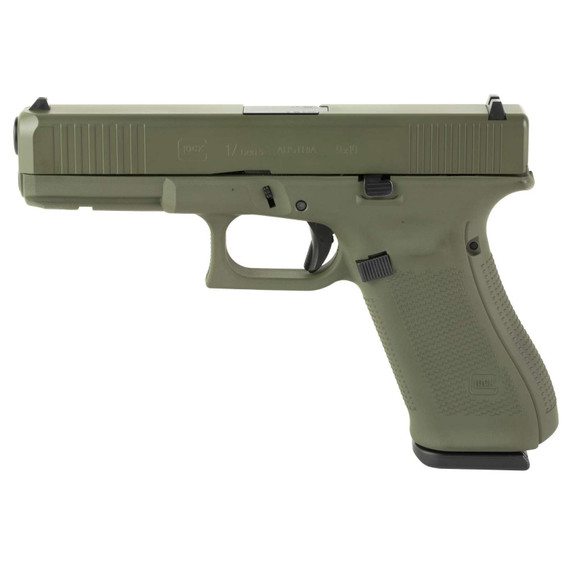 Glock 17 Gen 5, 9MM, 4.49" Barrel, 17 RDs, Olive Drab Green 