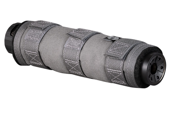 SilencerCo High Temp Suppressor Cover, 7.50" Length, Gray Nylon - 816413020425 
