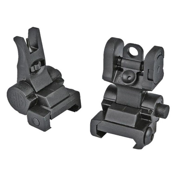 SIG Sauer IRON SIGHT SET FLIP UP M1913 RAIL, Iron Sight, Black 