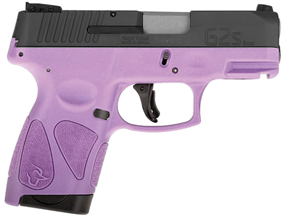 Taurus G2S, 9MM, 3.25" Barrel, 7 Rds, Black/Light Purple - 725327617693 