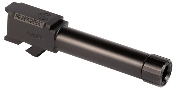 SilencerCo AC1329 Threaded Barrel, 9mm Luger, Black Nitride - 817272015195 