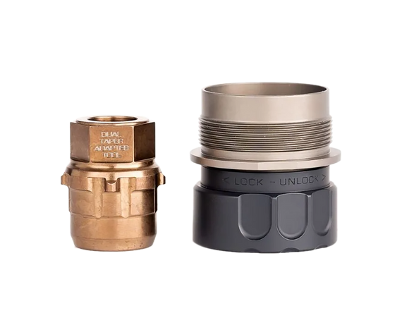 Rugged Suppressors R.U.M, Dual Taper Locking System, Black Nitride - 850044499021 