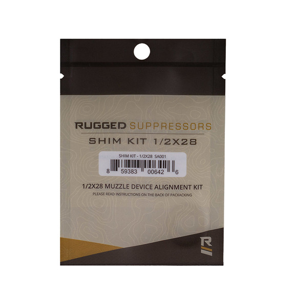 Rugged Suppressors Shim Kit 1/2x28, Black Nitride - 859383006426 