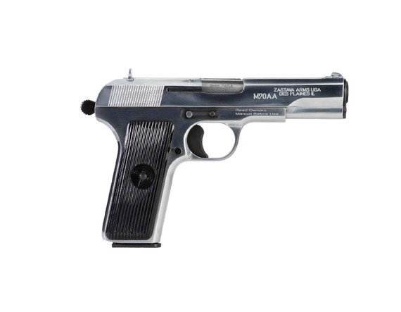 Zastava M70AA, 9MM, Chrome Finish - 682863126143 