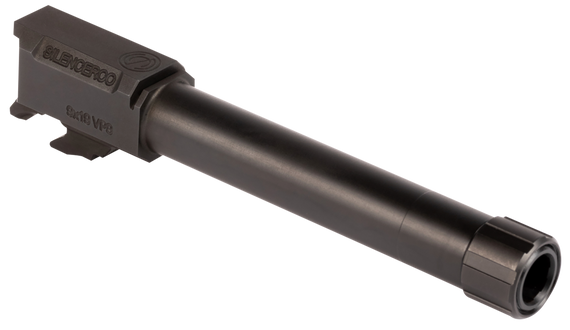 SilencerCo Threaded Barrel, 4.50" 9mm Luger, Black Nitride - 817272018240 