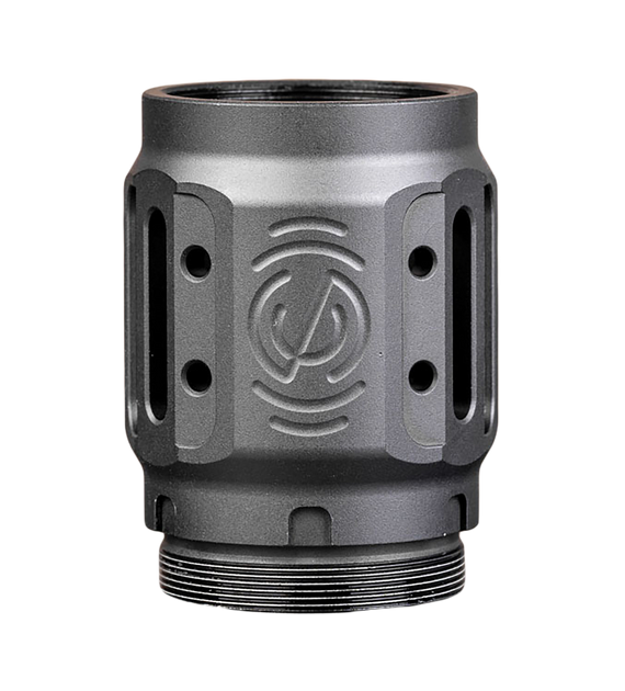 SilencerCo Charlie MAAD Brake 2.0, Black Anodized, 2.23" OAL, 1.68" Diameter - 816413028568 