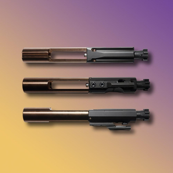 Q AR-15 Bolt Carrier Group, Stainless Steel, Black Nitride, Scar Cut, 2-Piece - 850035705841 