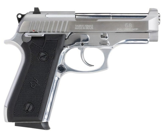 Taurus Model 58, .380 AUTO, 4.00" Barrel, 15 Rds, Stainless - 725327636915 