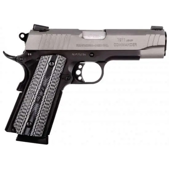 Taurus 1911 Commander, .45 ACP, 4.25" Barrel, 8 Rds, Black/Cerakote Gray - 725327931799 