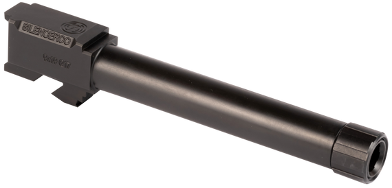 SilencerCo Threaded Barrel, 9mm Luger, Black Nitride Finish - 817272012002 