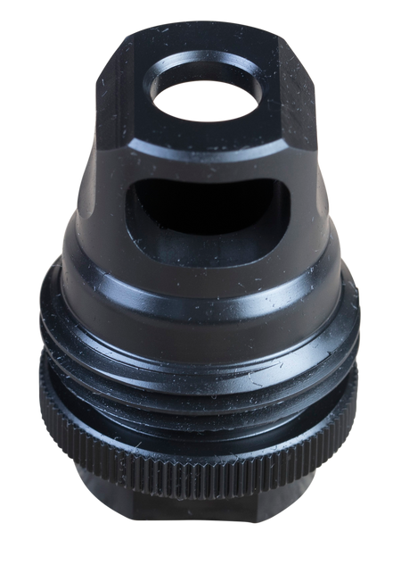 SilencerCo ASR Muzzle Brake, Single Port, Black Steel - 816413025406 