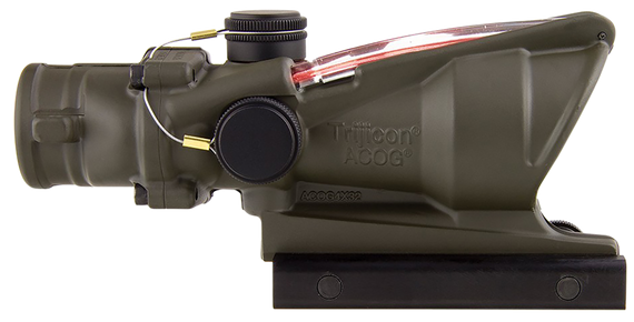 Trijicon 100309 ACOG, Illuminated Red Chevron, OD Green