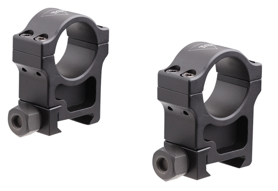 Trijicon AC22006 Riflescope Rings, 1" Extra High, Black Hardcoat Anodized - 719307400559 