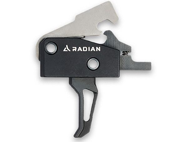 Radian Weapons Vertex Trigger-Flat Bow, Single Stage, Carbon Steel, Black - 817093027414 