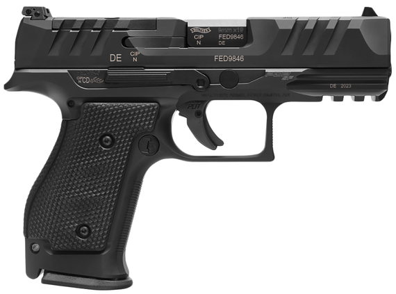 Walther PDP Steel Frame, 9MM, 4.00" Barrel, 15+1 Rds, Matte Black Tenifer - 723364228780 