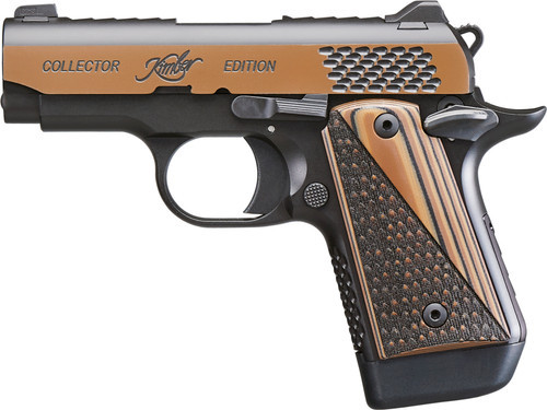 Kimber Micro 9 Raptor Collector Edition, 9MM, 3.15" Barrel, 7 Rds, KimPro Black/Tru-Tan - 669278376028 