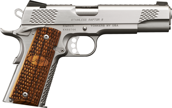 Kimber Stainless Raptor II, 45 ACP, 5.00" Barrel, 8+1 Rds, Matte Black - 669278321813 
