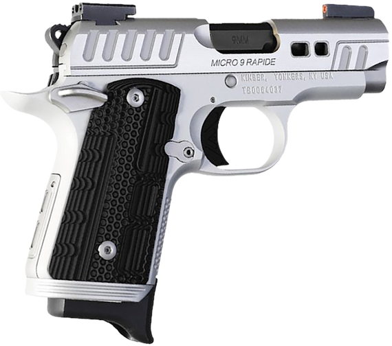 Kimber Micro 9 Rapide Frost, 9MM, 3.15" Barrel, 7+1 Rds, KimPro II Silver - 669278332376 