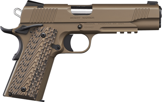 Kimber Desert Warrior, 45 ACP, 5.00" Barrel, 7+1 Rds, Desert Tan - 669278302362 