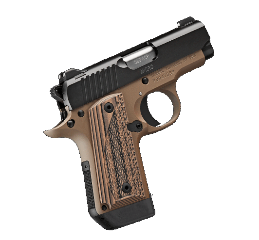 Kimber Micro Desert Night NS, .380 ACP, 2.75" Barrel, 7 Rds, Desert Tan KimPro - 669278332086 