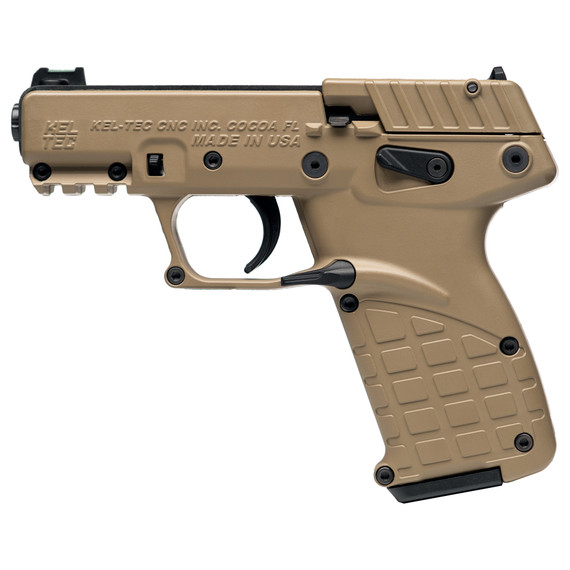 Kel-Tec P17, .22LR, 3.8" Barrel, 10 Rds, Tan Polymer Finish - 640832009514 