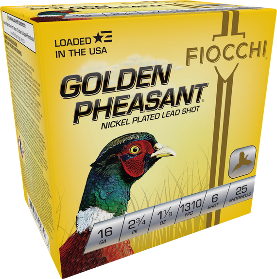 Fiocchi Golden Pheasant Extrema, 16 Gauge, 2.75" Barrel, 250 Rds - 762344704739 