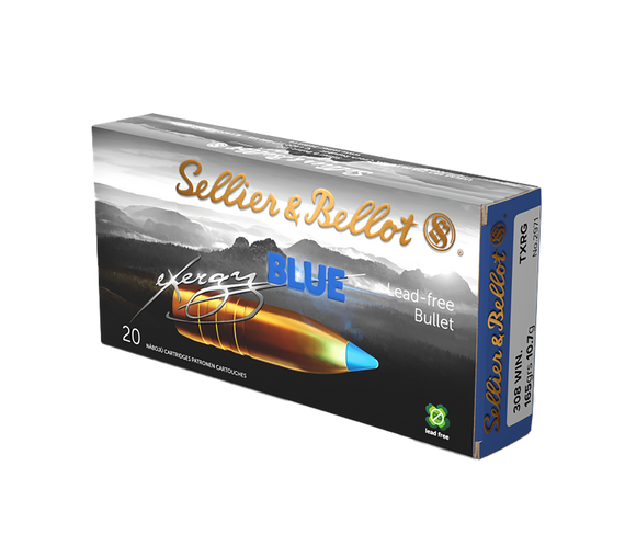 Sellier & Bellot SB308XA eXergy, 308WIN, 165gr, TAC EX Blue - 754908512904 