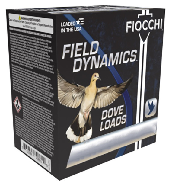 Fiocchi 16GT8 Field Dynamics Dove & Quail, 16 Gauge, 2.75" Barrel, 25 Rds, Plastic Hull - 762344700762 
