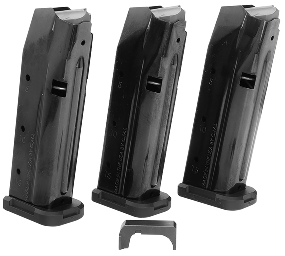 Shield Arms S15 Magazine Gen 3 Combo, 15rd 9mm Luger, Black Steel 
