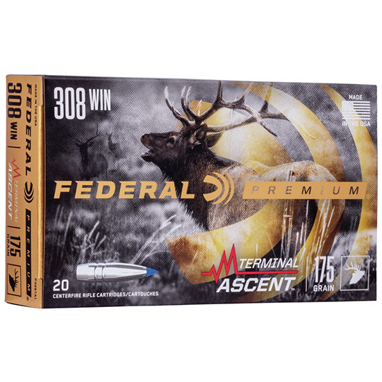 Federal Terminal Ascent, 308WIN, 0.00" Barrel, 20 Rds, Premium - 604544659436 