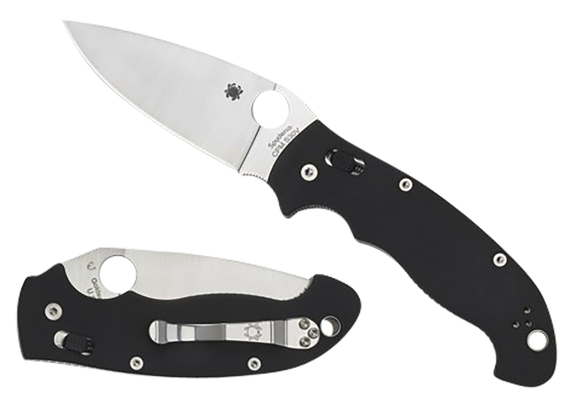 Spyderco Manix 2 XL, 3.85" Satin CPM S30V Blade, Black G10 Handle - 716104008353 
