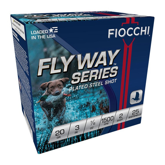 Fiocchi Flyway Series, 20 GAUGE, 3'' Shell, 25 Rds, Plated Steel - 762344703015 