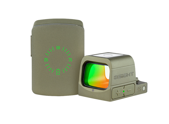 Osight S, 2 MOA Red Dot & 32 MOA Circle, RMSc Footprint, Charging Cover, Olive Drab Green - 6978095650087 